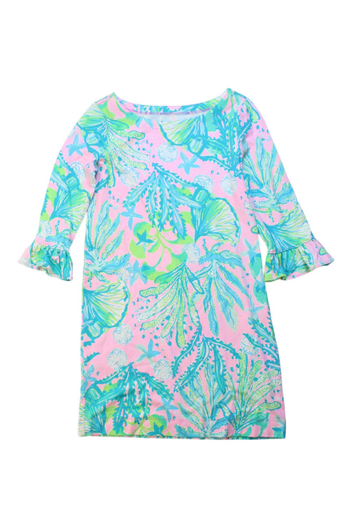 A Multicolour Long Sleeve Dresses from Lilly Pulitzer in size 7Y for girl. (Front View)