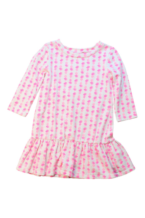 A Pink Long Sleeve Dresses from Lilly Pulitzer in size 7Y for girl. (Front View)