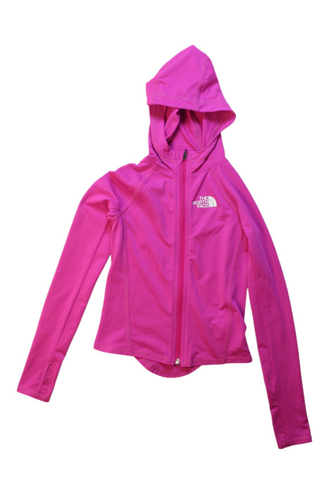 A Pink Lightweight Jackets from The North Face in size 6T for girl. (Front View)