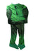 A Green Halloween Costumes from Retykle in size 10Y for boy. (Back View)