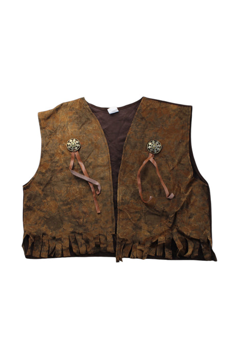 A Brown Dress Up Vests from Retykle in size 14Y for neutral. (Front View)