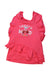 A Pink Sleeveless Tops from Guess in size 5T for girl. (Front View)