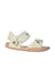 A Peach Sandals from Liewood in size 4T for girl. (Front View)