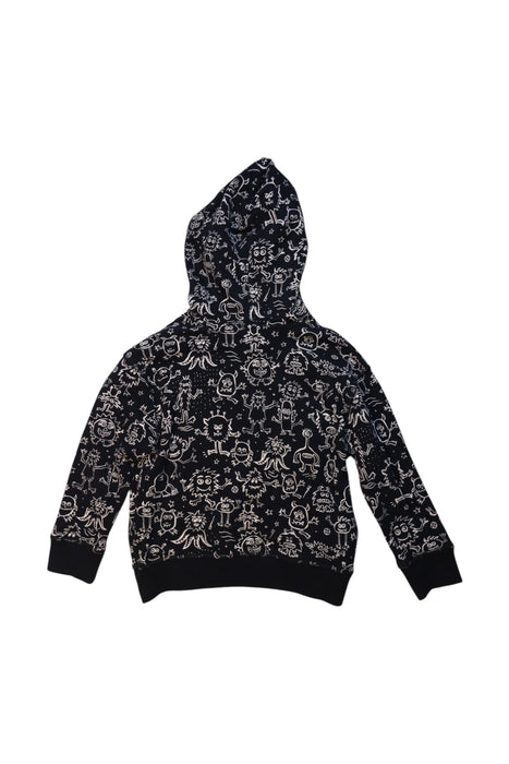 A Black Hooded Sweatshirts from Bonpoint in size 6T for neutral. (Back View)