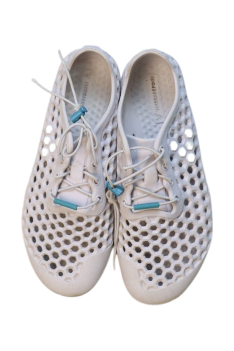 A White Sneakers from Vivobarefoot in size 12Y for boy. (Back View)