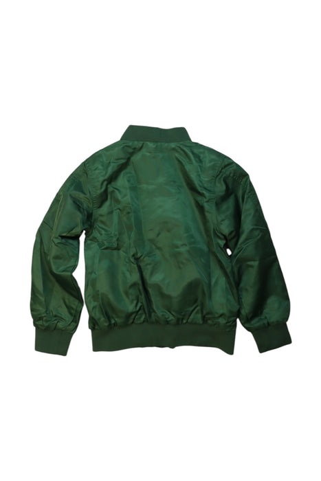 A Green Lightweight Jackets from Molo in size 5T for boy. (Back View)