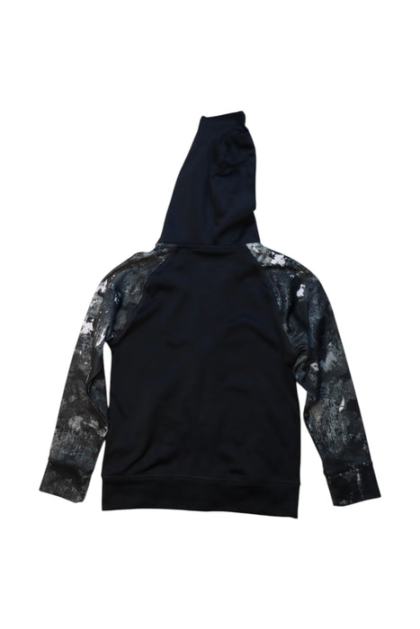 A Black Hooded Sweatshirts from Under Armour in size 6T for boy. (Back View)