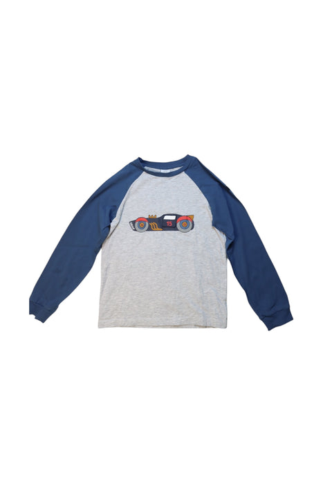 A Blue-Grey Long Sleeve T Shirts from Polarn O. Pyret in size 8Y for boy. (Front View)