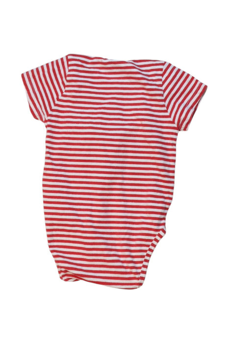 A Red-White Short Sleeve Bodysuits from Jim Thompson in size 3-6M for girl. (Back View)