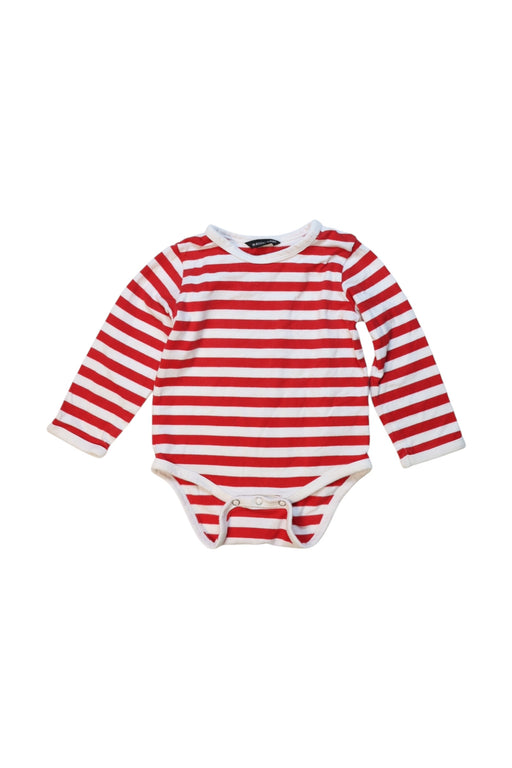 A Red Long Sleeve Bodysuits from Marimekko in size 6-12M for neutral. (Front View)