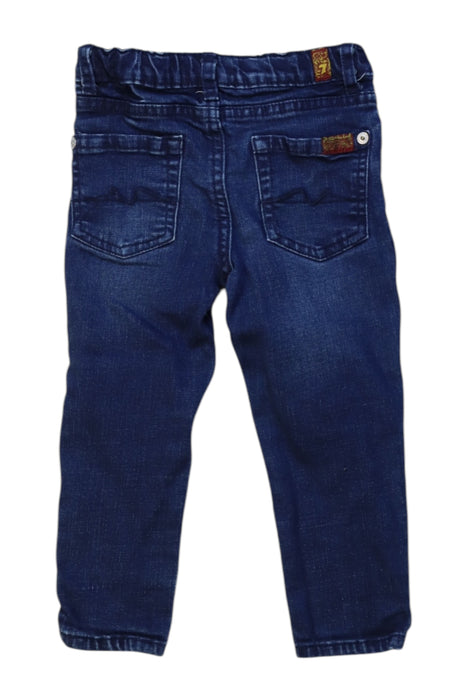 A Navy Jeans from 7 For All Mankind in size 2T for boy. (Back View)