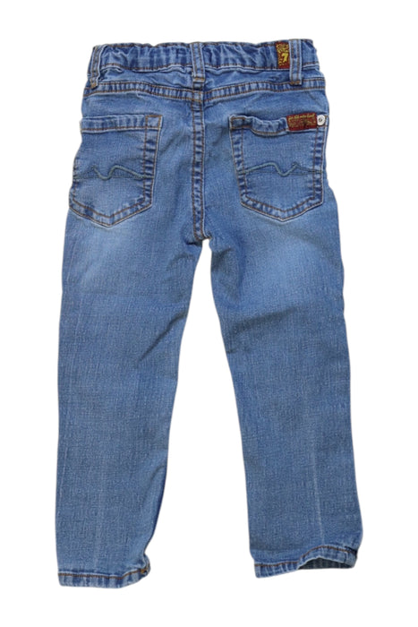 A Blue Jeans from 7 For All Mankind in size 2T for boy. (Back View)