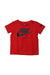 A Red Short Sleeve T Shirts from Nike in size 2T for boy. (Front View)