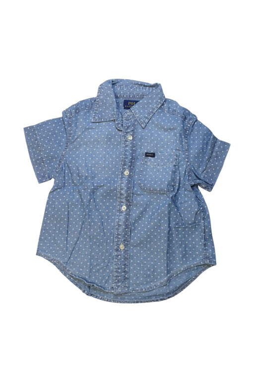 A Blue Short Sleeve Shirts from Polo Ralph Lauren in size 2T for girl. (Front View)