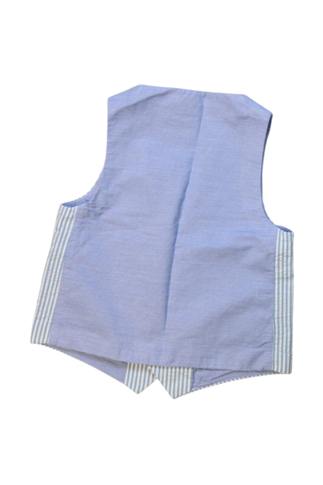 A Blue Suit Vests from Petit Bateau in size 3T for boy. (Back View)