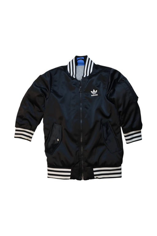 A Black Lightweight Jackets from Adidas in size 4T for boy. (Front View)