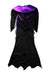 A Black-Purple Halloween Costumes from Retykle in size 7Y for girl. (Back View)