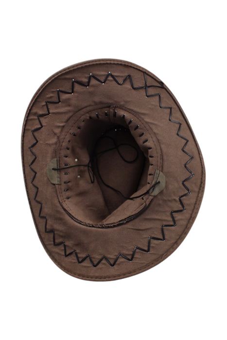 A Brown Sun Hats from Retykle in size O/S for neutral. (Back View)