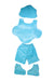 A Blue Halloween Costumes from Retykle in size 4T for neutral. (Back View)