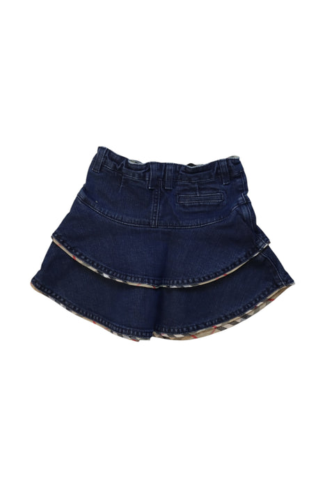 A Navy Short Skirts from Burberry in size 4T for girl. (Back View)