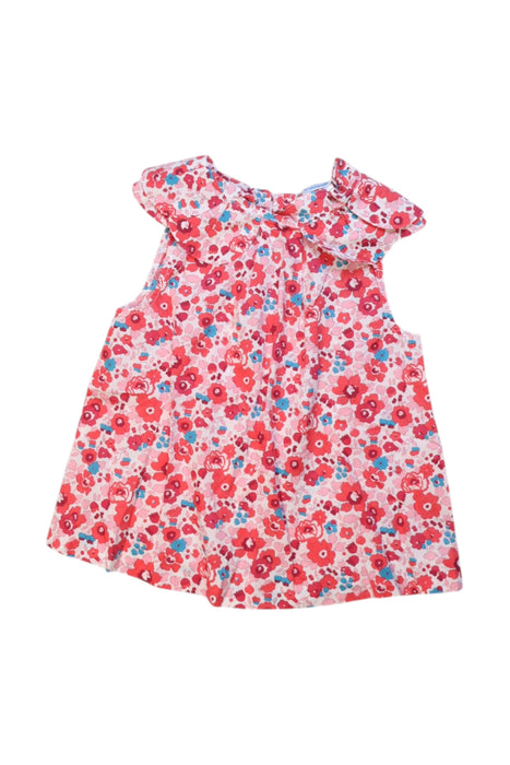 A Multicolour Sleeveless Dresses from Jacadi in size 6T for girl. (Front View)