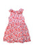 A Red Sleeveless Dresses from Jacadi in size 6T for girl. (Back View)