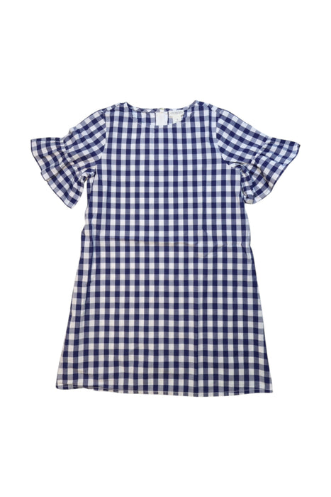 A Blue Short Sleeve Dresses from Crewcuts in size 6T for girl. (Front View)