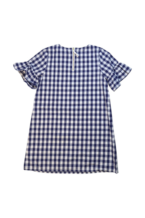 A Blue Short Sleeve Dresses from Crewcuts in size 6T for girl. (Back View)