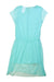 A Teal Short Sleeve Dresses from Retykle in size 6T for girl. (Back View)