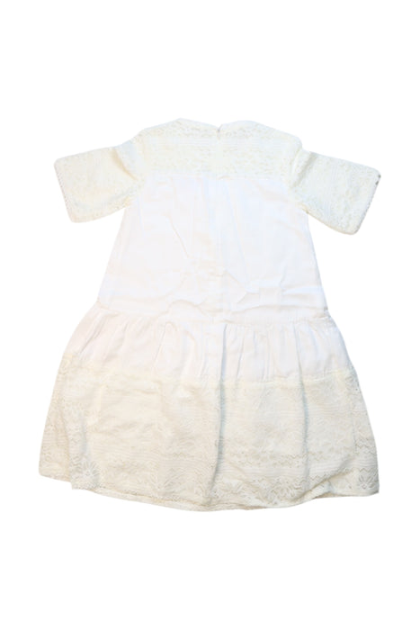 A White Long Sleeve Dresses from Nicholas & Bears in size 6T for girl. (Back View)