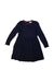 A Navy Long Sleeve Dresses from Jacadi in size 6T for girl. (Front View)