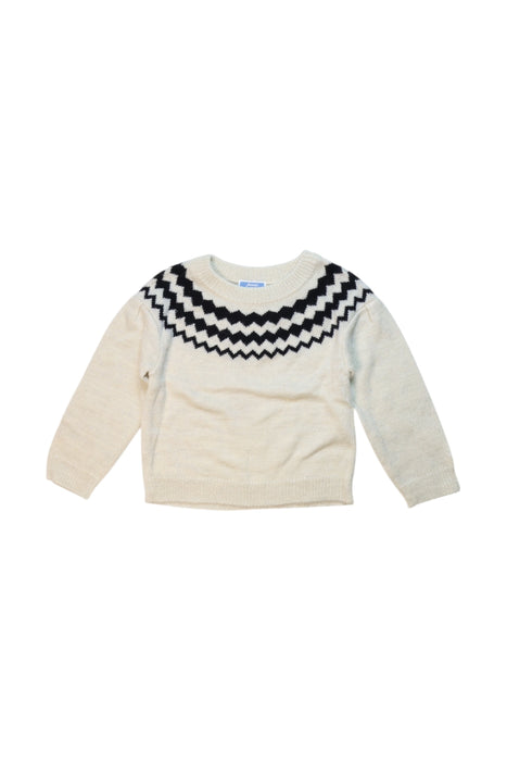 A Beige Knit Sweaters from Jacadi in size 3T for girl. (Front View)