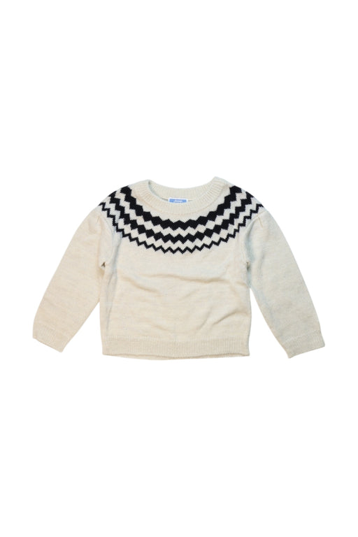 A Beige Knit Sweaters from Jacadi in size 3T for girl. (Front View)