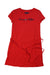 A Red Short Sleeve Dresses from Tommy Hilfiger in size 6T for girl. (Front View)