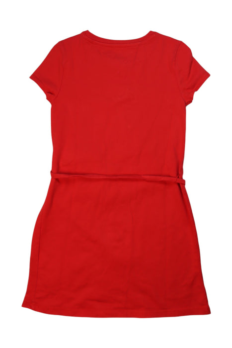 A Red Short Sleeve Dresses from Tommy Hilfiger in size 6T for girl. (Back View)