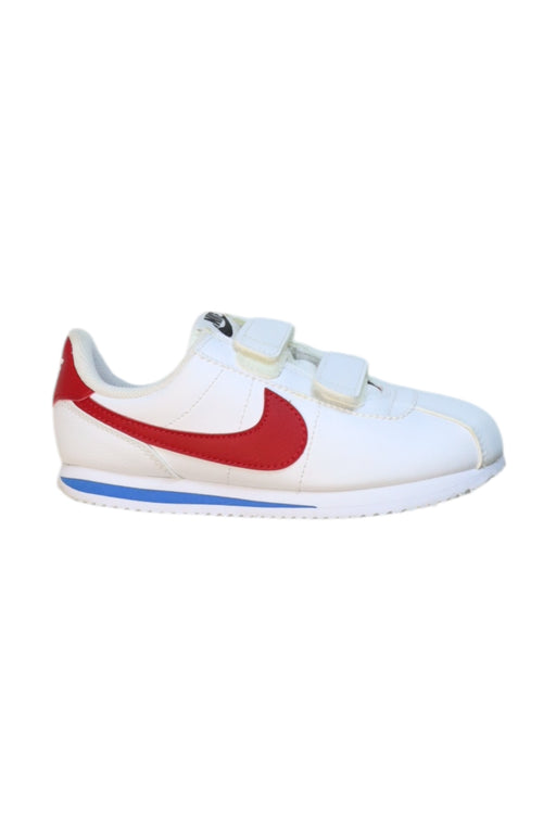 A White Sneakers from Nike in size 6T for boy. (Front View)