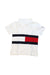 A White Short Sleeve Polos from Tommy Hilfiger in size 3T for boy. (Front View)