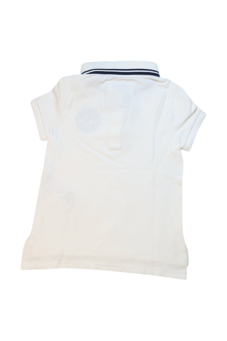 A White Short Sleeve Polos from Abercrombie & Fitch in size 4T for boy. (Back View)