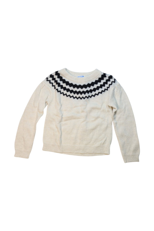 A Ivory Knit Sweaters from Jacadi in size 6T for girl. (Front View)