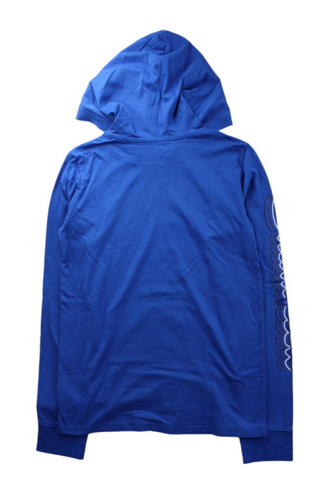 A Blue Hooded Sweatshirts from Champion in size 14Y for neutral. (Back View)