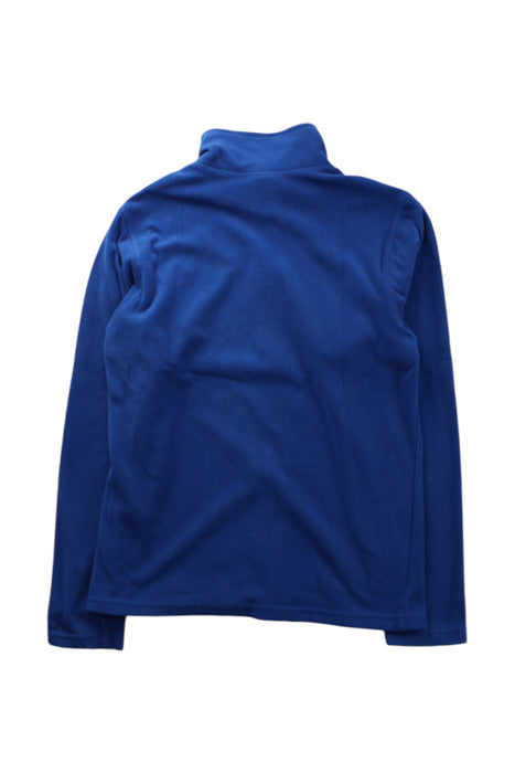 A Blue Zippered Sweatshirts from The North Face in size 10Y for neutral. (Back View)