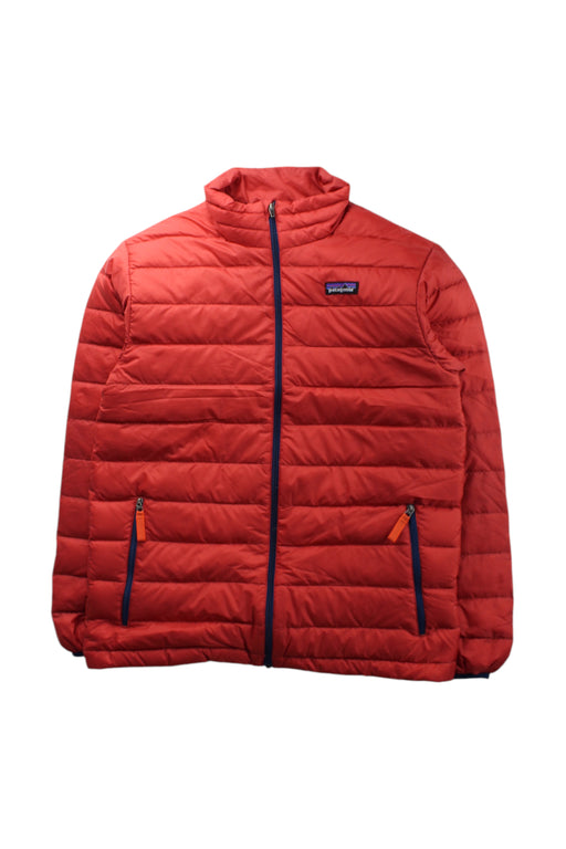 A Red Puffer/Quilted Coats & Outerwear from Patagonia in size 12Y for neutral. (Front View)