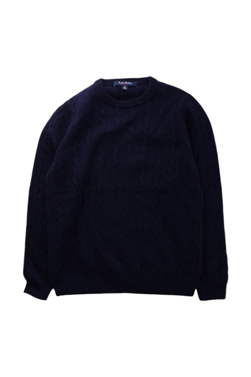 A Navy Knit Sweaters from Brooks Brothers in size 10Y for boy. (Front View)