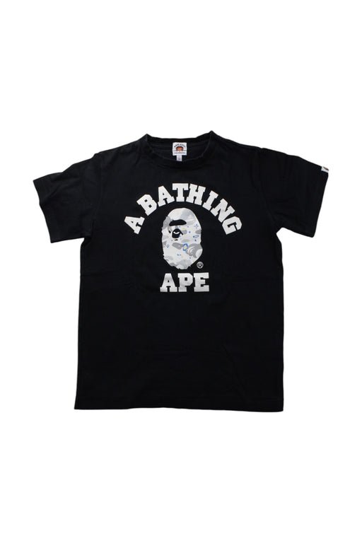 A Black Short Sleeve T Shirts from BAPE KIDS in size 12Y for neutral. (Front View)