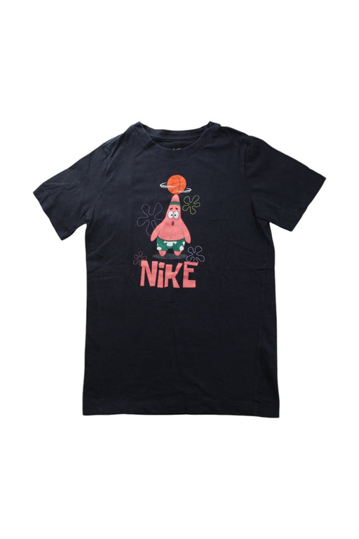 A Black Short Sleeve T Shirts from Nike in size 10Y for neutral. (Front View)