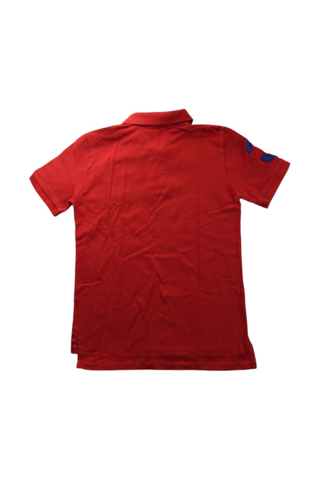 A Red Short Sleeve Polos from Polo Ralph Lauren in size 10Y for boy. (Back View)