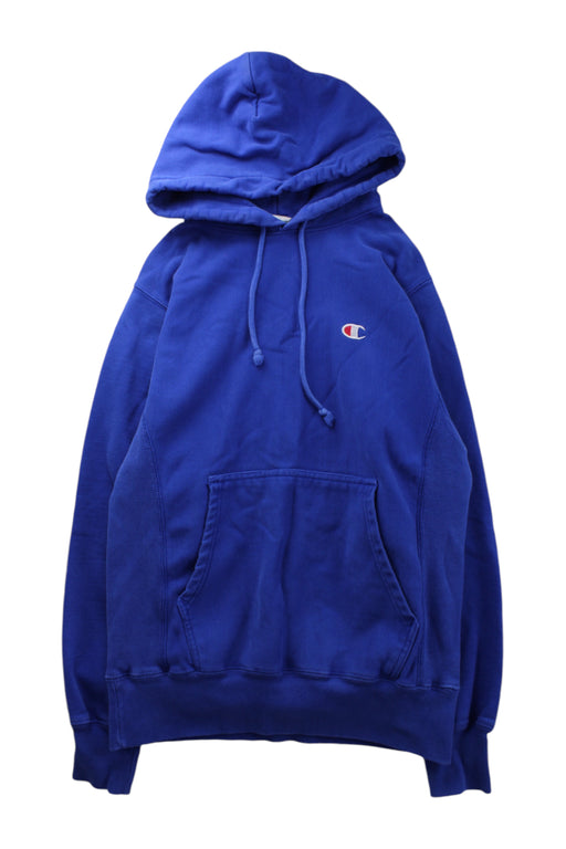 A Blue Hooded Sweatshirts from Champion in size 14Y for neutral. (Front View)