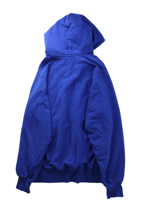 A Blue Hooded Sweatshirts from Champion in size 14Y for neutral. (Back View)