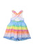 A Multicolour Sleeveless Dresses from Boden in size 2T for girl. (Back View)