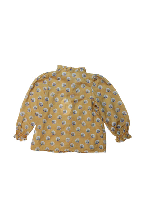 A Yellow Long Sleeve Shirts from Excuse My French in size 2T for girl. (Back View)